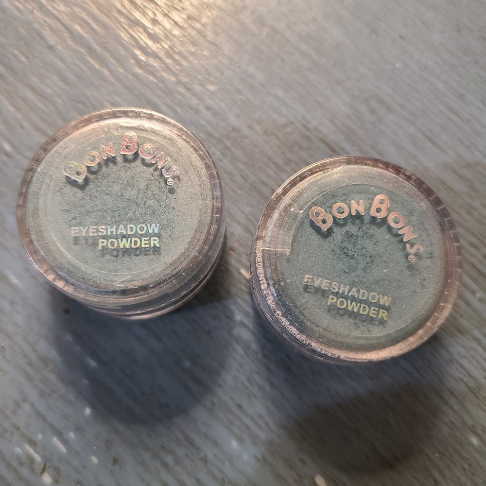 BON BONS Eyeshadow Powder 044 Teal Shimmer Loose Pigment‎ Two Pots New